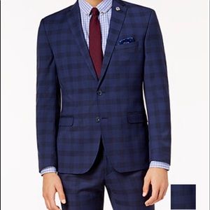 Nick Graham Men’s Slim Fit Stretch Blue Suit